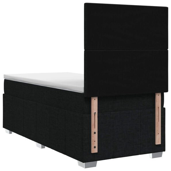 vidaXL Posteľ boxspring s matracom Čierna 90 x 200 cm Látka – Obrázok 8