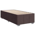 vidaXL Posteľ boxspring s matracom Tmavohnedá 90 x 200 cm Látka – Obrázok 5
