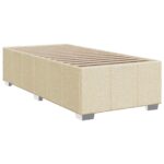 vidaXL Posteľ boxspring s matracom Krémová 90 x 200 cm Látka – Obrázok 5