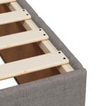 vidaXL Posteľ boxspring s matracom Sivohnedá 100 x 200 cm Látka – Obrázok 10