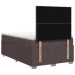 vidaXL Posteľ boxspring s matracom Tmavohnedá 120 x 190 cm Látka – Obrázok 8