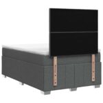 vidaXL Posteľ boxspring s matracom Tmavosivá 120 x 190 cm Látka – Obrázok 8
