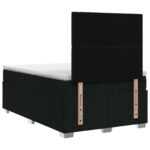 vidaXL Posteľ boxspring s matracom Čierna 120 x 200 cm Látka – Obrázok 8