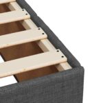 vidaXL Posteľ boxspring s matracom Tmavosivá 140 x 190 cm Látka – Obrázok 10