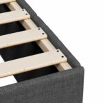 vidaXL Posteľ boxspring s matracom Tmavosivá 160 x 200 cm Látka – Obrázok 10