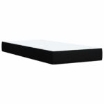 vidaXL Posteľ boxspring s matracom Čierna 90 x 200 cm Látka – Obrázok 6
