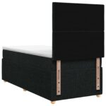 vidaXL Posteľ boxspring s matracom Čierna 90 x 200 cm Látka – Obrázok 8