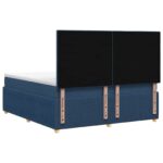 vidaXL Posteľ boxspring s matracom Modrá 140 x 190 cm Látka – Obrázok 8