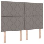 vidaXL Posteľ boxspring s matracom Sivohnedá 160 x 200 cm Látka – Obrázok 4
