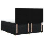 vidaXL Posteľ boxspring s matracom Čierna 180 x 200 cm Látka – Obrázok 8