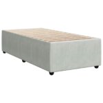 vidaXL Posteľ boxspring s matracom Svetlosivá 90 x 190 cm Zamat – Obrázok 5