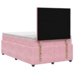 vidaXL Posteľ boxspring s matracom Ružová 120 x 190 cm Zamat – Obrázok 8