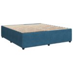 vidaXL Posteľ boxspring s matracom Modrá 180 x 200 cm Zamat – Obrázok 5