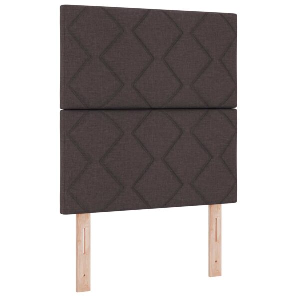 vidaXL Posteľ boxspring s matracom Tmavohnedá 80 x 200 cm Látka – Obrázok 5
