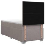 vidaXL Posteľ boxspring s matracom Sivohnedá 80 x 200 cm Látka – Obrázok 9