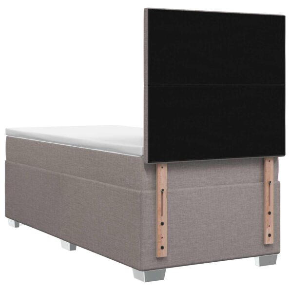 vidaXL Posteľ boxspring s matracom Sivohnedá 80 x 200 cm Látka – Obrázok 9