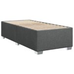 vidaXL Posteľ boxspring s matracom Tmavosivá 90 x 200 cm Látka – Obrázok 6
