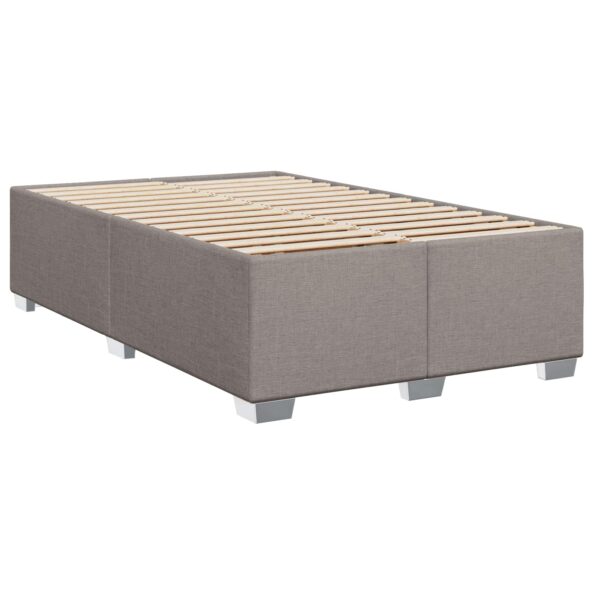 vidaXL Posteľ boxspring s matracom Sivohnedá 120 x 200 cm Látka – Obrázok 6