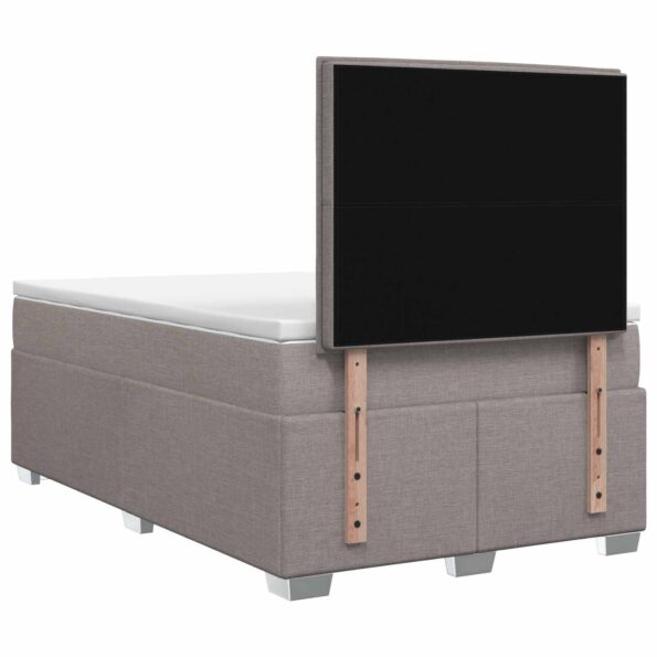 vidaXL Posteľ boxspring s matracom Sivohnedá 120 x 200 cm Látka – Obrázok 9