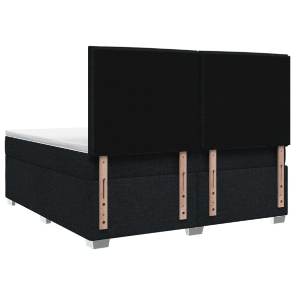 vidaXL Posteľ boxspring s matracom Čierna 140 x 200 cm Látka – Obrázok 9