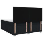 vidaXL Posteľ boxspring s matracom Čierna 160 x 200 cm Látka – Obrázok 9