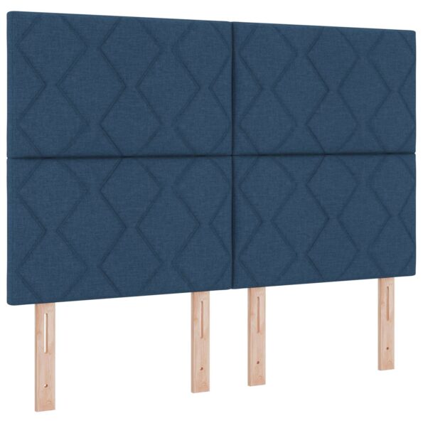 vidaXL Posteľ boxspring s matracom Modrá 160 x 200 cm Látka – Obrázok 5