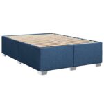 vidaXL Posteľ boxspring s matracom Modrá 160 x 200 cm Látka – Obrázok 6