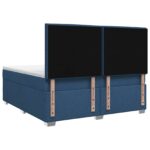 vidaXL Posteľ boxspring s matracom Modrá 160 x 200 cm Látka – Obrázok 9