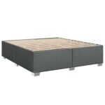 vidaXL Posteľ boxspring s matracom Tmavosivá 180 x 200 cm Látka – Obrázok 6