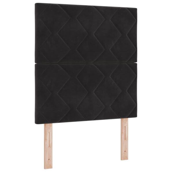 vidaXL Posteľ boxspring s matracom Čierna 80 x 200 cm Zamat – Obrázok 5