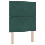 vidaXL Posteľ boxspring s matracom Tmavozelená 80 x 200 cm Zamat – Obrázok 5