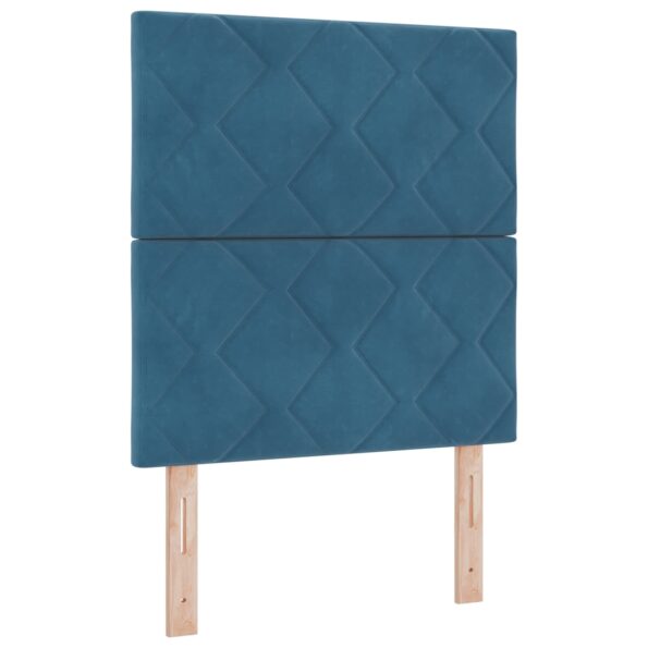 vidaXL Posteľ boxspring s matracom Modrá 80 x 200 cm Zamat – Obrázok 5