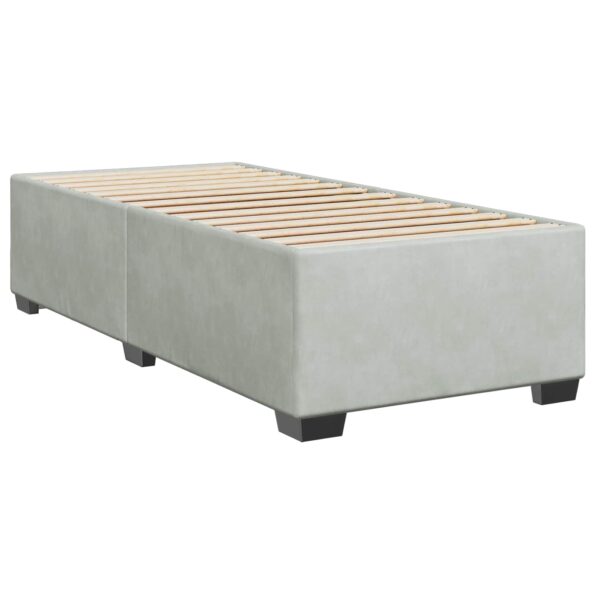 vidaXL Posteľ boxspring s matracom Modrá 90 x 190 cm Zamat – Obrázok 6