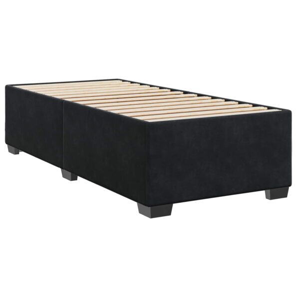 vidaXL Posteľ boxspring s matracom Čierna 90 x 200 cm Zamat – Obrázok 6