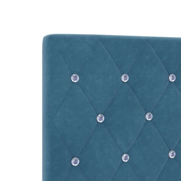 vidaXL Posteľ boxspring s matracom Modrá 120 x 200 cm Zamat – Obrázok 10