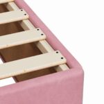 vidaXL Posteľ boxspring s matracom Ružová 160 x 200 cm Zamat – Obrázok 11
