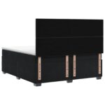 vidaXL Posteľ boxspring s matracom Čierna 180 x 200 cm Zamat – Obrázok 9