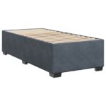 vidaXL Posteľ s boxspringom a matracom a LED Tmavosivá 90 x 190 cm – Obrázok 6