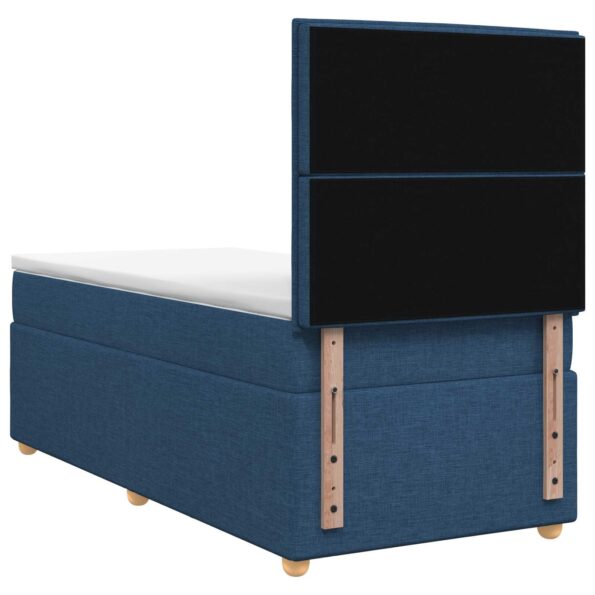 vidaXL Posteľ boxspring s matracom Modrá 80 x 200 cm Látka – Obrázok 9