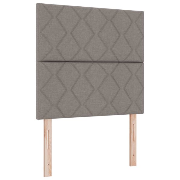 vidaXL Posteľ boxspring s matracom Sivohnedá 100 x 200 cm Látka – Obrázok 5