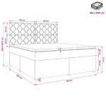 vidaXL Posteľ boxspring s matracom Sivohnedá 160 x 200 cm Látka – Obrázok 13