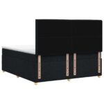 vidaXL Posteľ boxspring s matracom Čierna 180 x 200 cm Látka – Obrázok 9