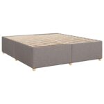 vidaXL Posteľ boxspring s matracom Sivohnedá 180 x 200 cm Látka – Obrázok 6