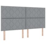 vidaXL LED boxspring posteľ s matracom Svetlosivá 180 x 200 cm Látka – Obrázok 5