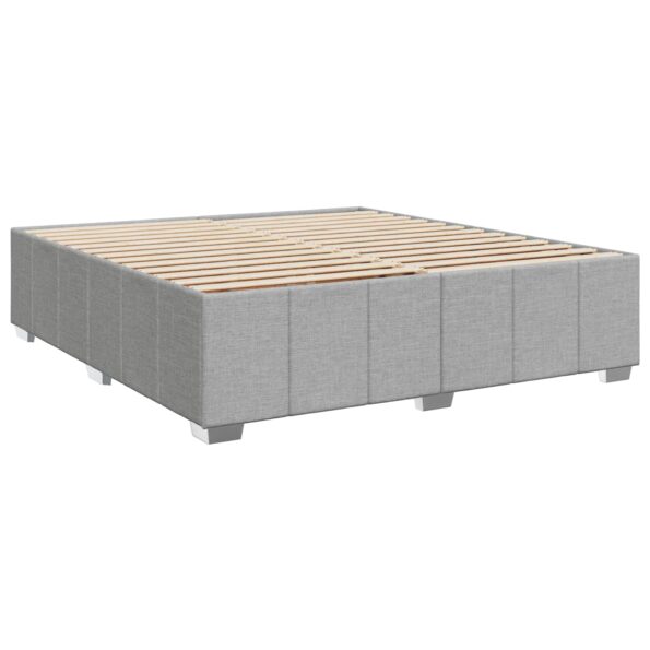 vidaXL LED boxspring posteľ s matracom Svetlosivá 180 x 200 cm Látka – Obrázok 6