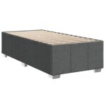 vidaXL LED boxspring posteľ s matracom Tmavosivá 90 x 190 cm Látka – Obrázok 6
