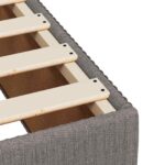 vidaXL LED boxspring posteľ s matracom Sivohnedá 140 x 190 cm Látka – Obrázok 11