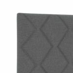 vidaXL LED boxspring posteľ s matracom Tmavosivá 180 x 200 cm Látka – Obrázok 10