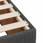 vidaXL LED boxspring posteľ s matracom Tmavosivá 180 x 200 cm Látka – Obrázok 11