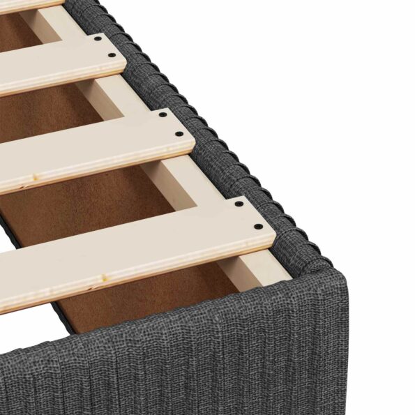 vidaXL LED boxspring posteľ s matracom Tmavosivá 180 x 200 cm Látka – Obrázok 11